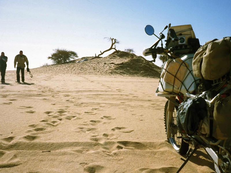 Chris Scott in Morrocco with his motorbike