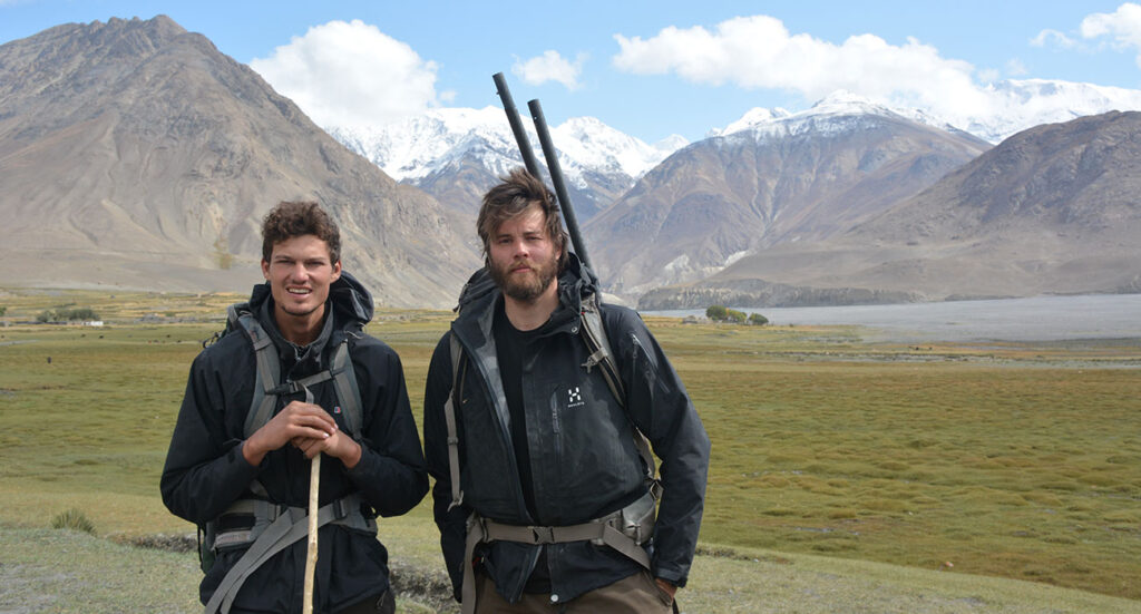 Jonathan Rider and Edmund Le Brun in Afghanistan