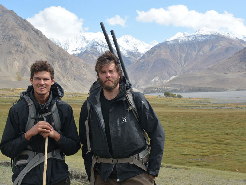 Jonathan Rider and Edmund Le Brun in Afghanistan