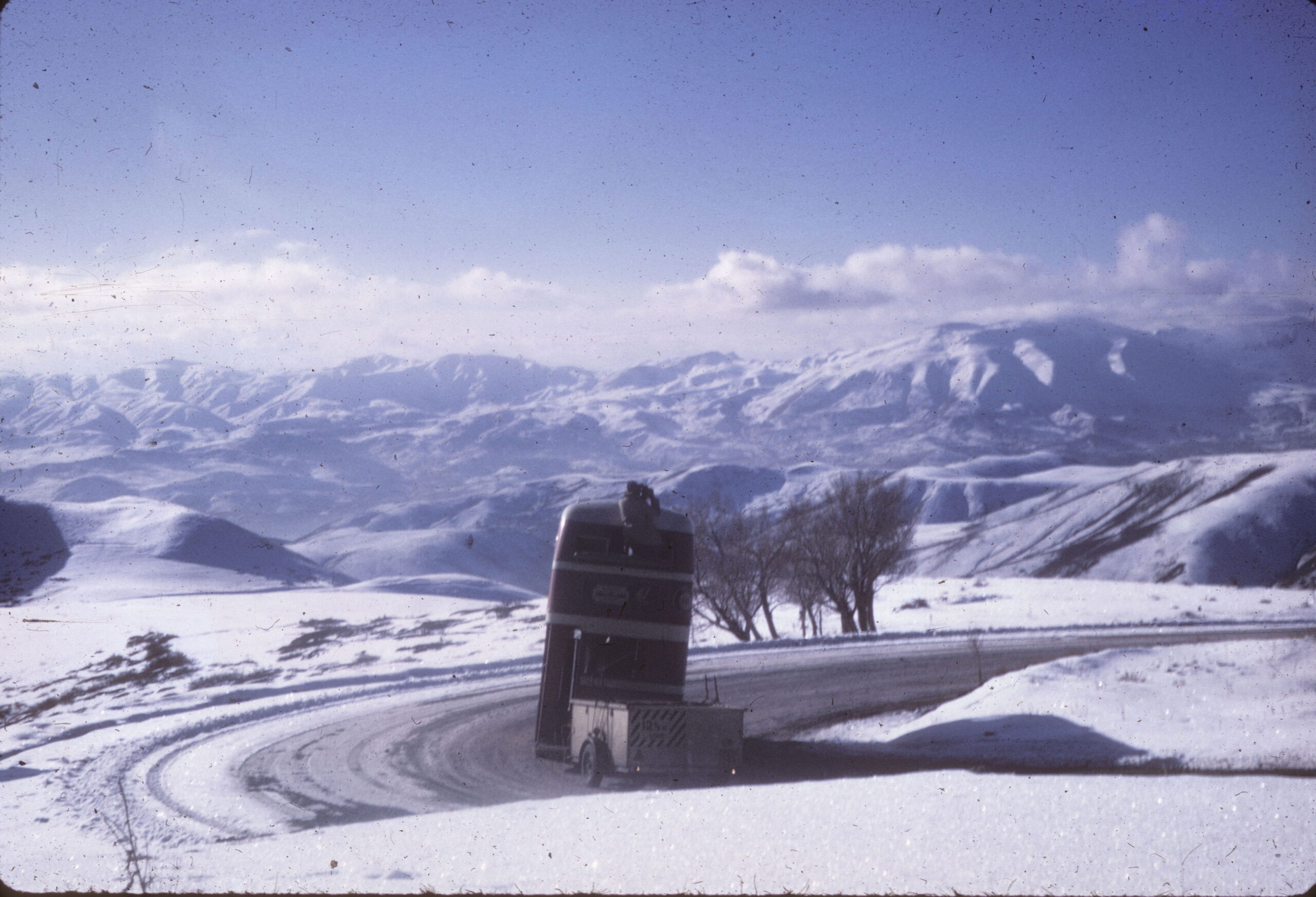 071 – Bus on top of snowy Turkish mts. Dec.69